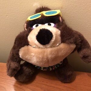 Looney Tunes Tasmanian Devil in swim trunks vintage plush stuffed toy